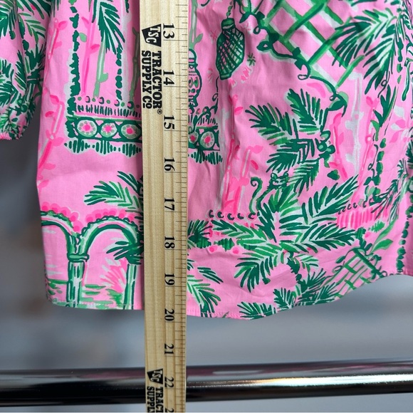 Lilly Pulitzer Winifred Off-The-Shoulder Top Mandevilla Baby Always Worth Size S - Picture 12 of 14